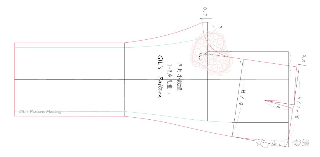 适合1-4岁儿童裤的图纸画法_裤子
