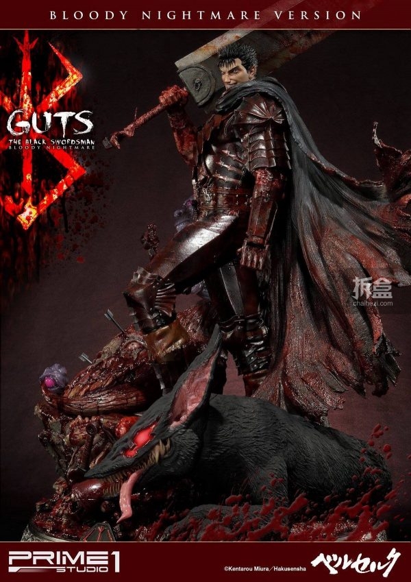 prime1studio剑风传奇烙印战士格斯guts36寸雕像血腥噩梦版