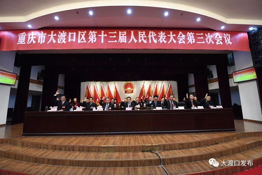 重庆市大渡口区第十三届人民代表大会第三次会议闭幕