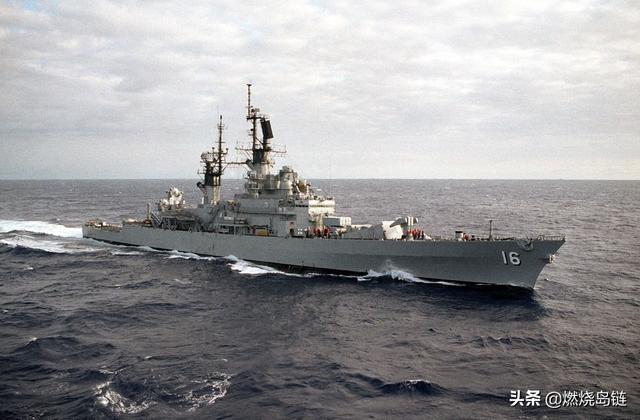 执行过首次访问中国任务的美国海军"莱希"级导弹巡洋舰