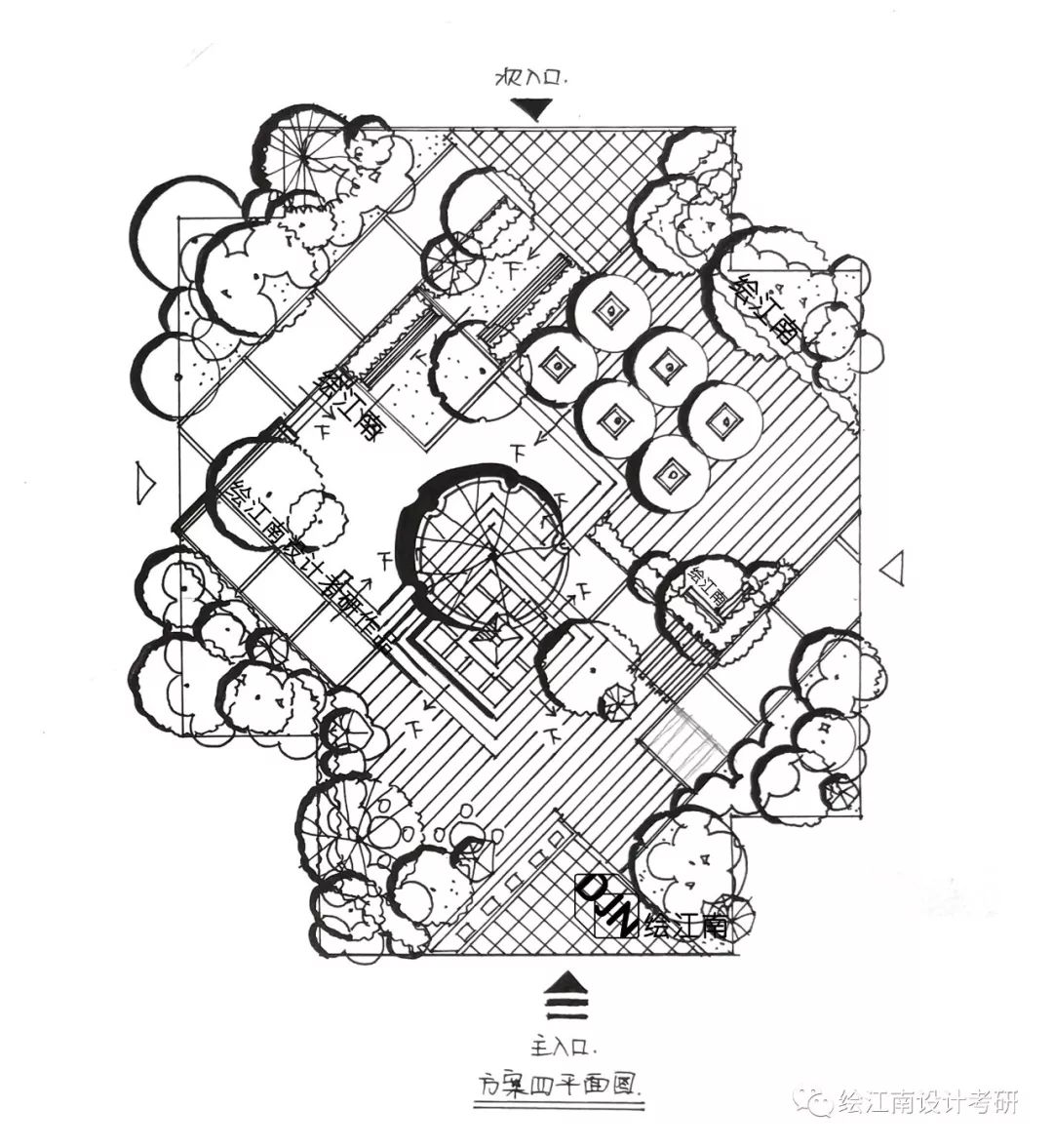 绘江南平面练习作业赏析系列 - 景观设计篇