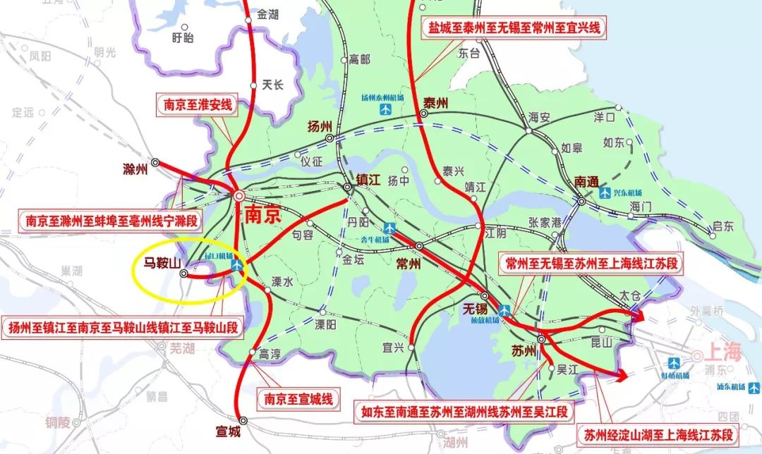 扬州-马鞍山城际铁路有新进展,苏皖两省已达成重要共识!