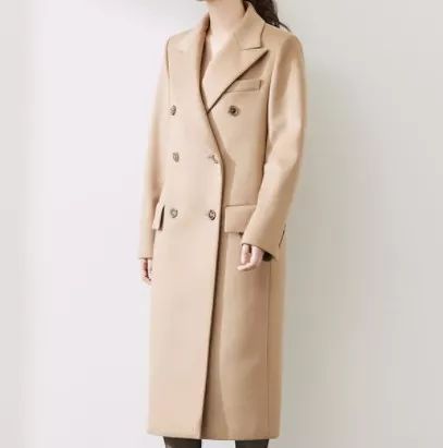 avouavou   camel over size tailored cashmere coat