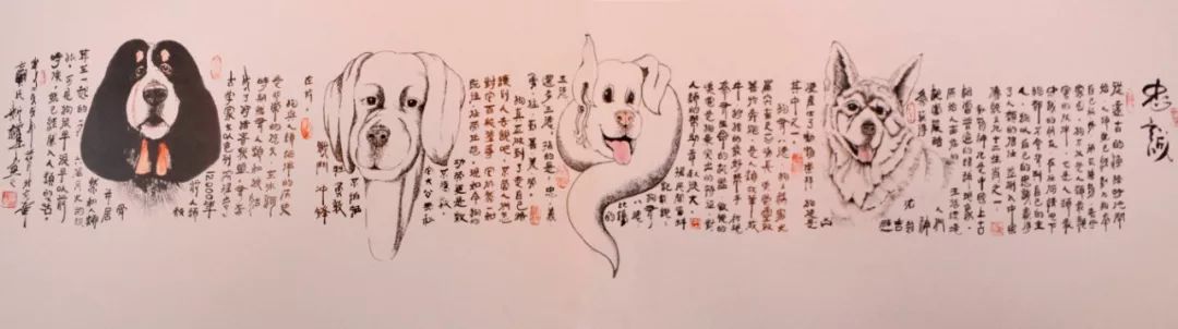 推荐艺术家-秦新权【世界名犬画家】人称【燕赵狗王】