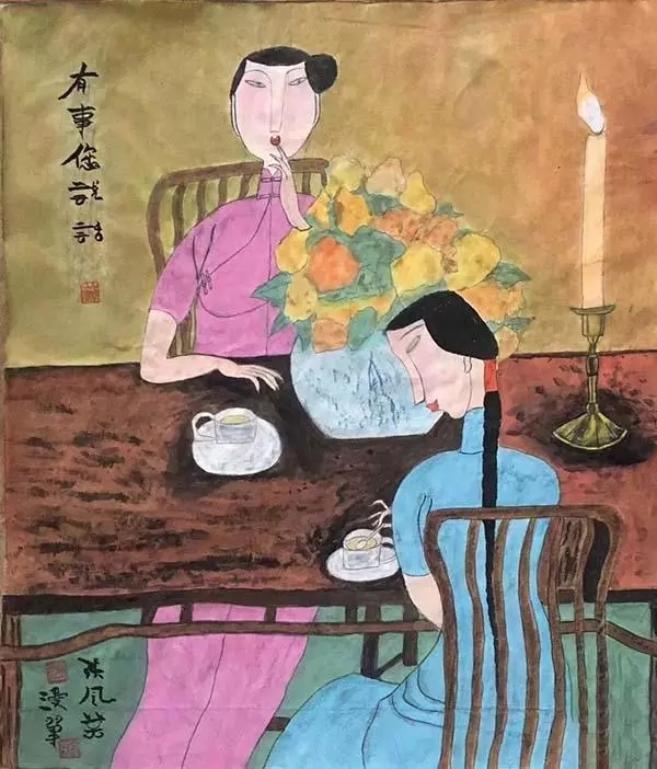 职业画家张风英书画作品赏识