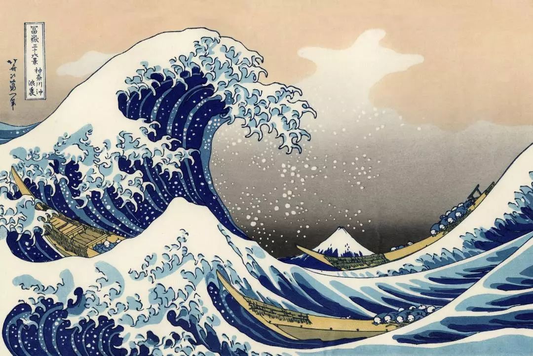 县是通过日本画家葛饰北斋创作的浮世绘版画作品《神奈川冲浪里》