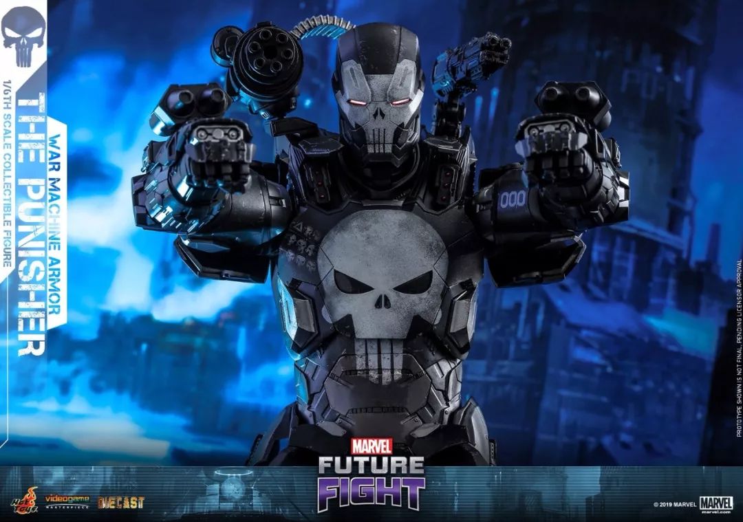 新品预定 hottoys 1/6 vgm33d28 惩罚者/punisher【战争机器 战甲版】