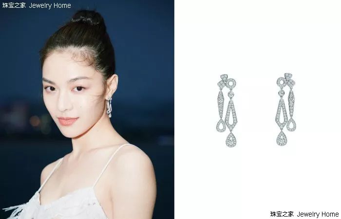 chaumet 尚美巴黎 liens séduction结缘主题 18k白金满钻耳环