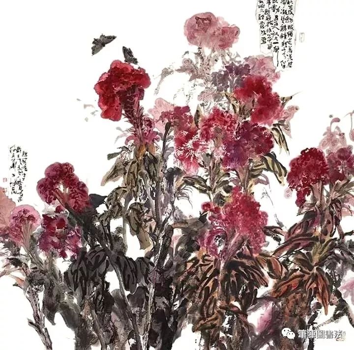 艳冠群芳(鸡冠花) 138cm*138cm