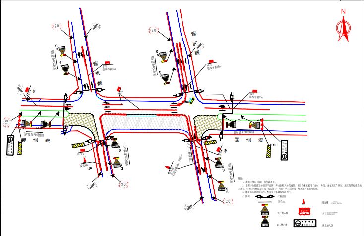 施工期间交通组织平面图