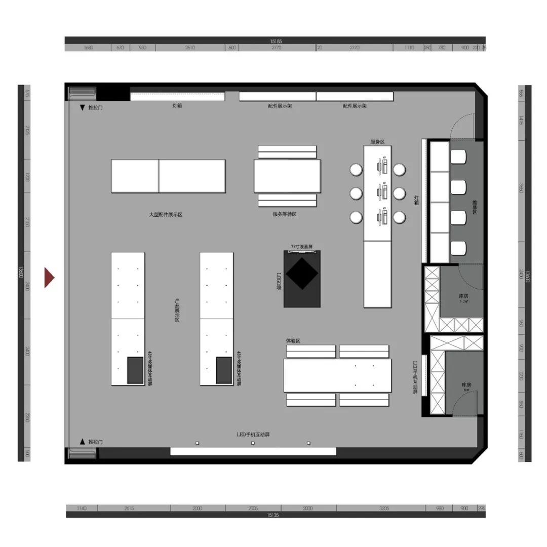 平面图oppo新加坡旗舰店3.