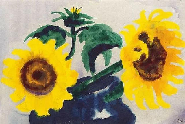 埃米尔·诺尔德(emil nolde}德国画家_水彩画