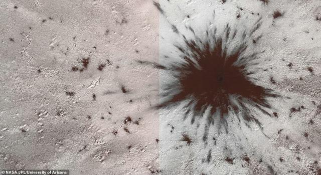 原創 不久之前火星冰蓋被一股強力撞裂，NASA高分辨率相機發現地貌異常 科技 第3張