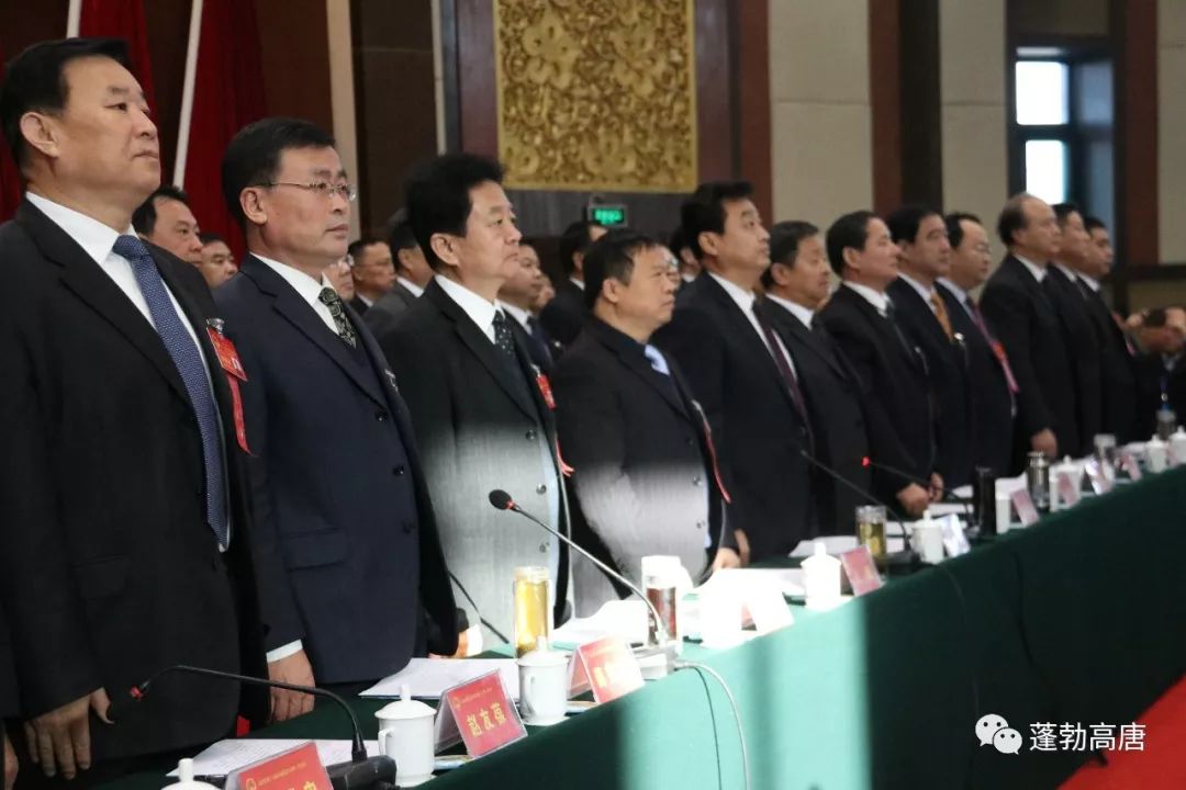 大会执行主席李丙成,王巍,巩德春,王其平,于殿勇,薛兆臣,姚美运