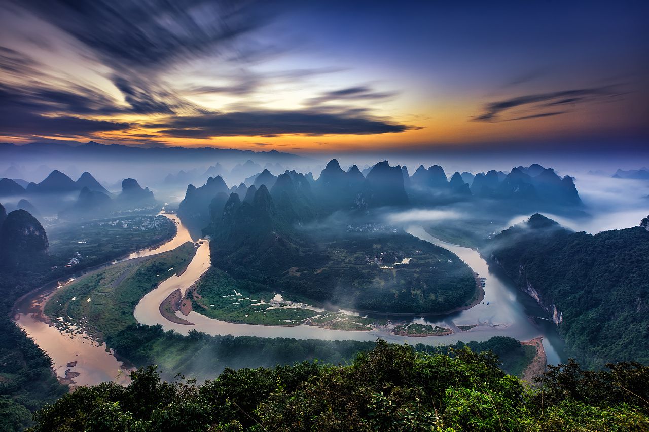 桂林山水风景桌面壁纸_最好看的花景图片_微信公众号文章