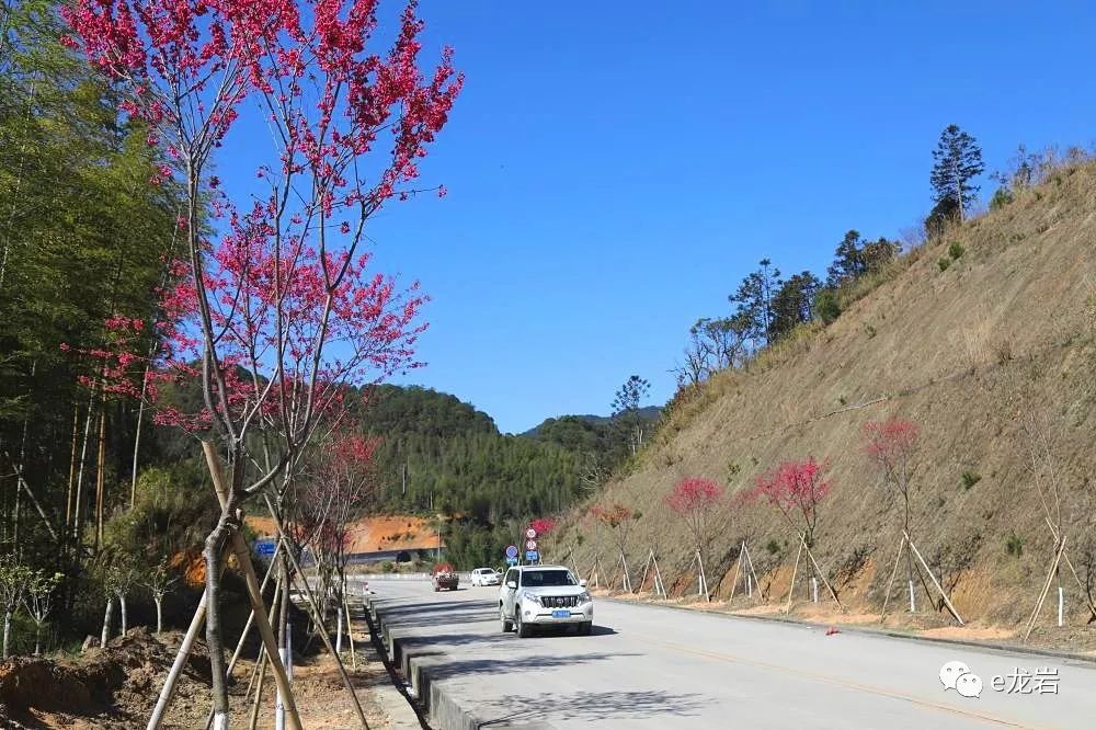 二级公路进入漳平永福龙车村