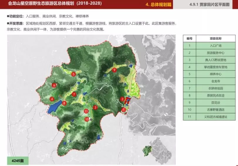 团风会龙山星空原野生态旅游区总体规划公示