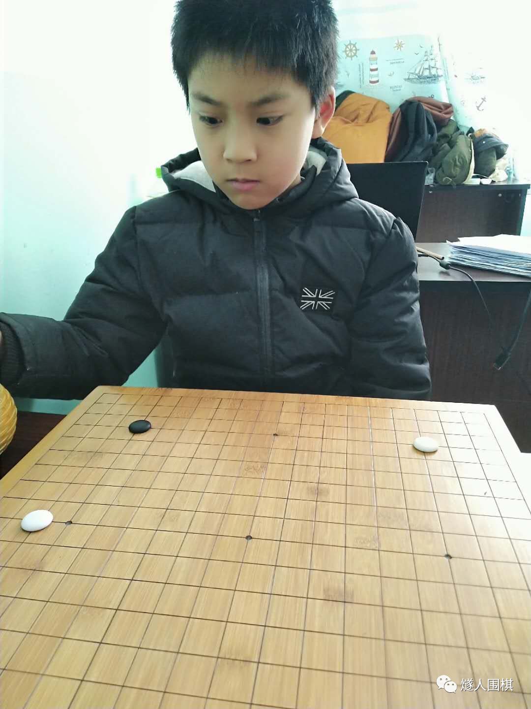 再来看看下棋时的 1,王一皓