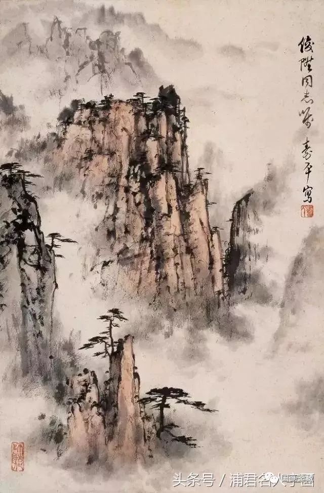 霸气！国画大师董寿平在日本画巨幅墨松视频第一次流出_手机搜狐网