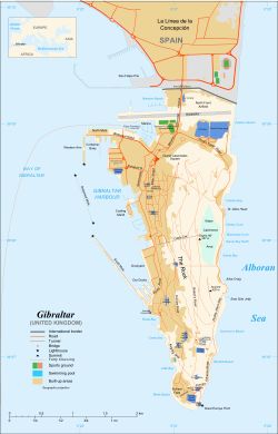 刺入海洋的尖岬——直布罗陀 直布罗陀(英语:gibraltar)面积仅仅只有