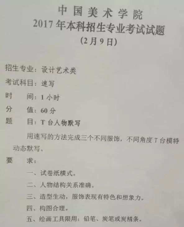 中国美术学院2018年高分卷汇总,历年考题及历年录取原则