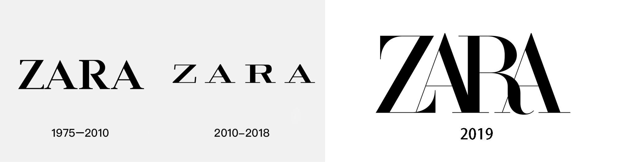 双赢彩票【logofree】全新解读高端服装品牌ZARA标志设计(图3)