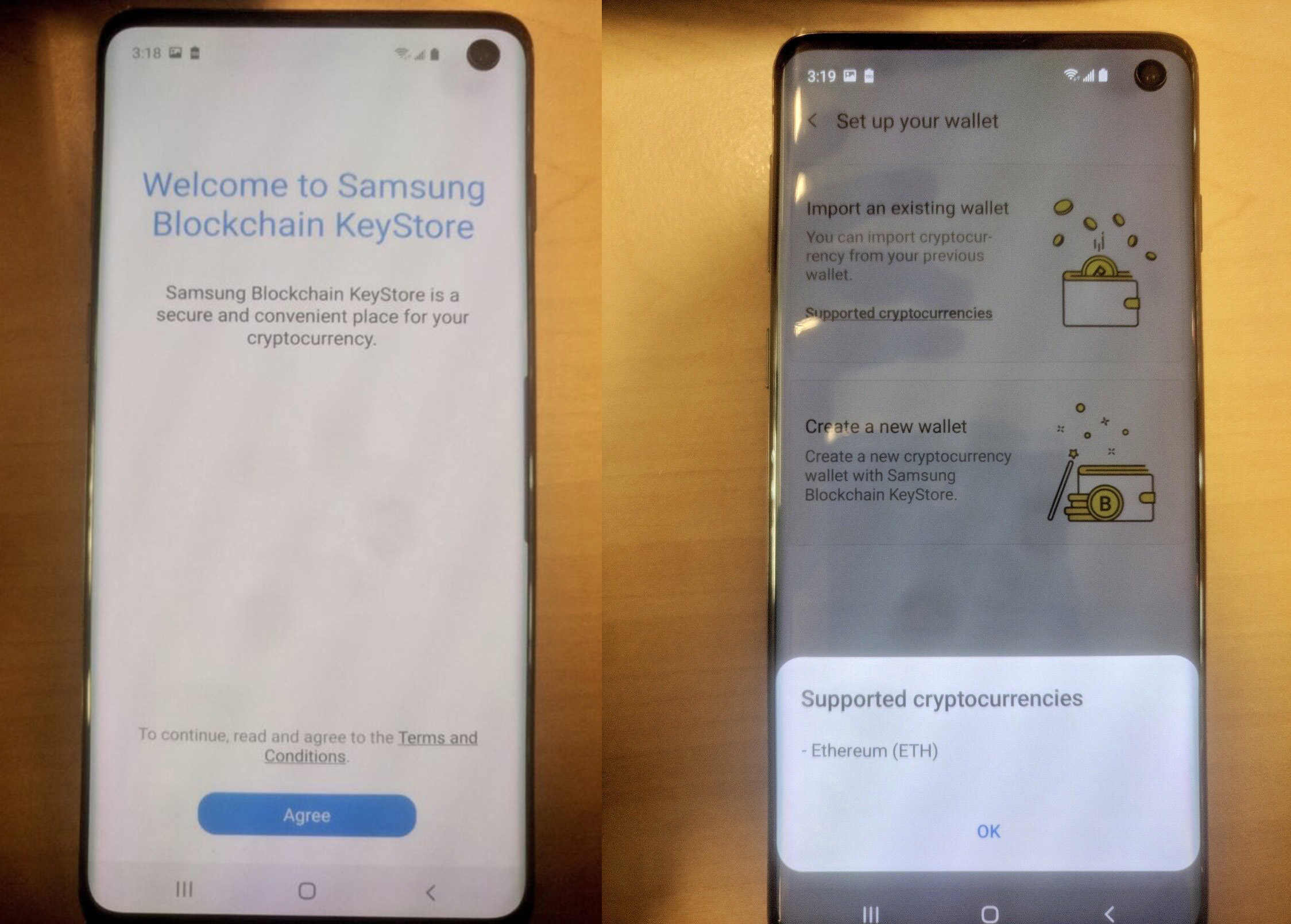 galaxy s10 屏幕细节曝光,三星或将会在新机上加入「加密货币」钱包