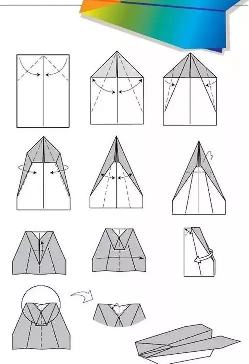 亲子游戏必备～纸飞机的15种经典折法,快喊爸爸来收藏