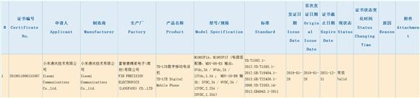 考虑到小米8的型号为m1803e1t/a,因此m1902f1t/a极有可能是即将发布的