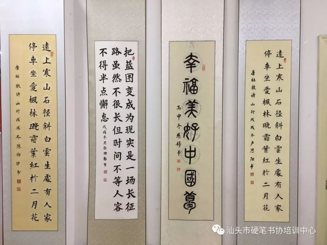 汕头市硬笔书法协会培训中心学员迎新春作品展