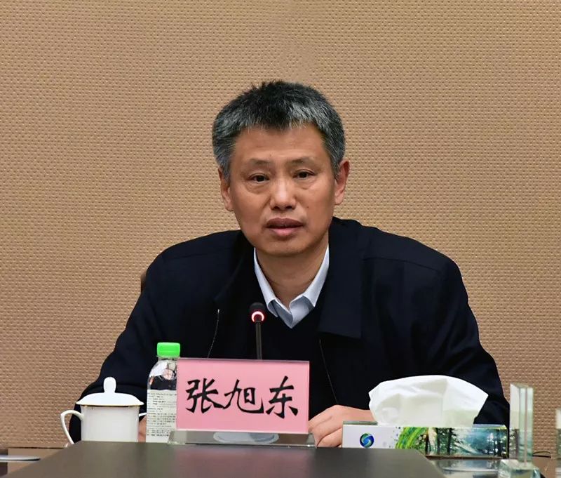 集团有限公司党委书记,董事长张旭东主持会议并讲话.