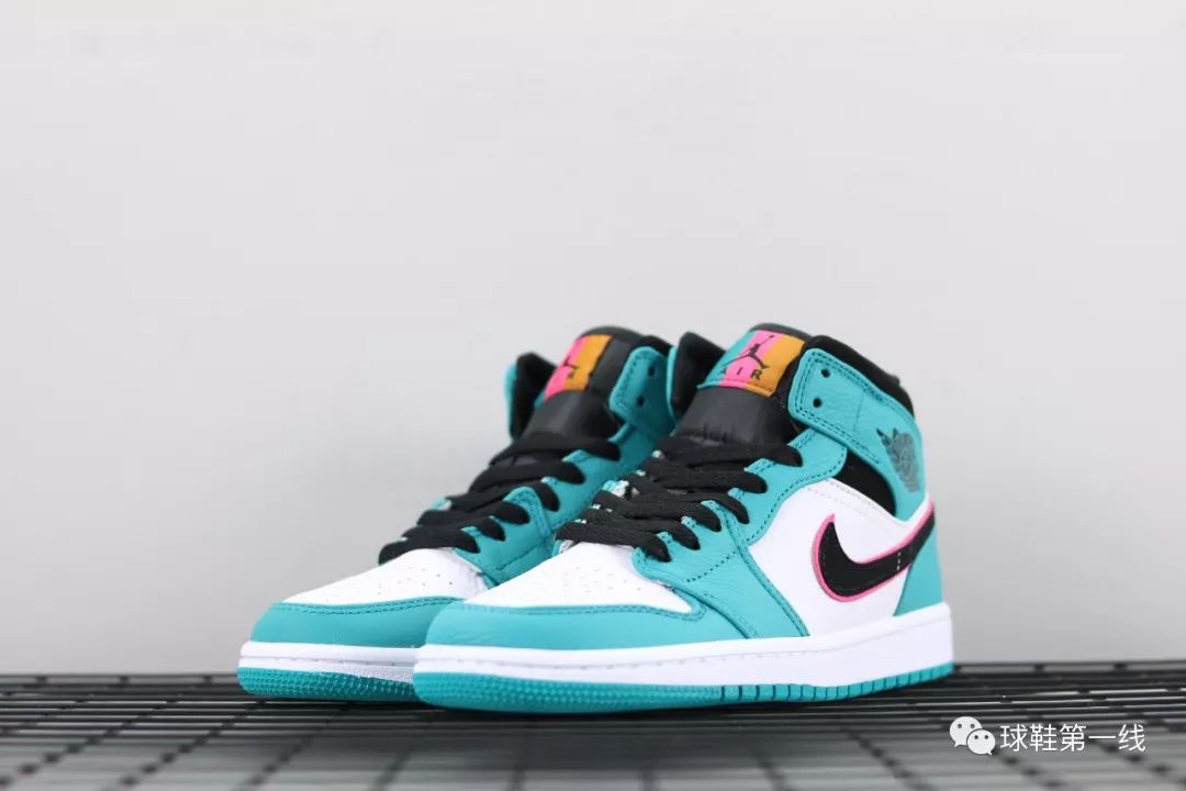 air jordan 1 mid aj1 荔枝纹 浅绿南海岸 852542-306