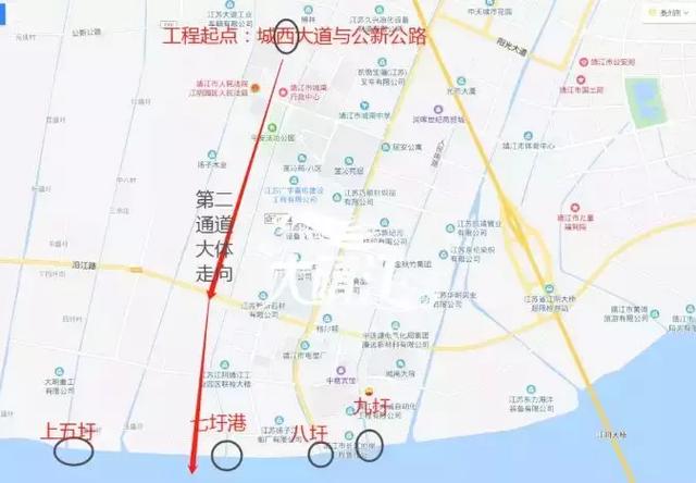 城际快轨地上地下的选择 将影响靖江城西大道交通新格局 目前来看