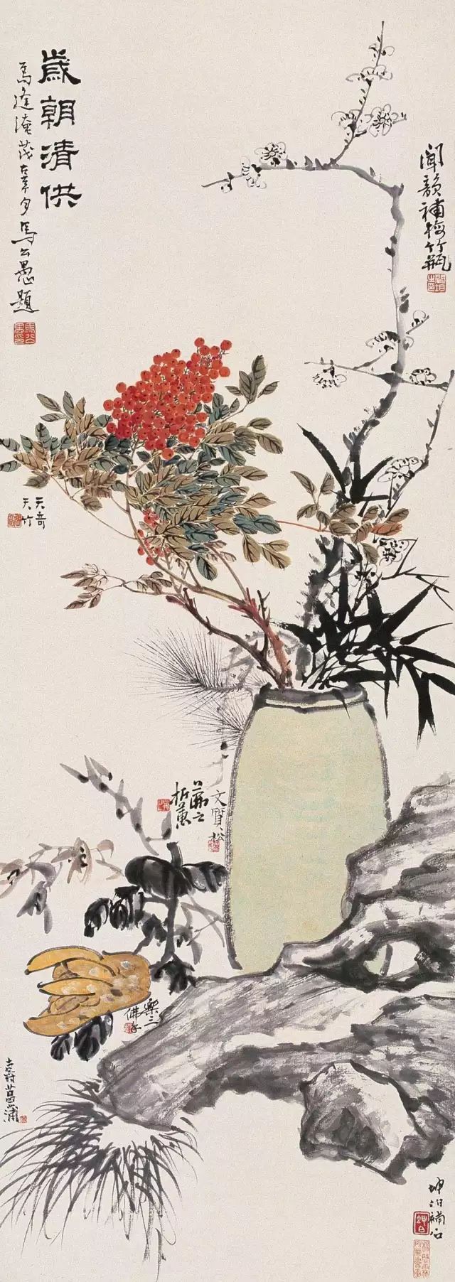 八雅轩丨八雅丹青国画大师潘天寿百幅作品欣赏大饱眼福值得珍藏