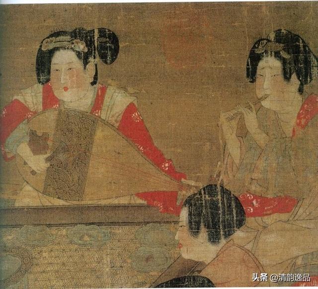 古画鉴赏:唐人《宫乐图》台北故宫博物院藏