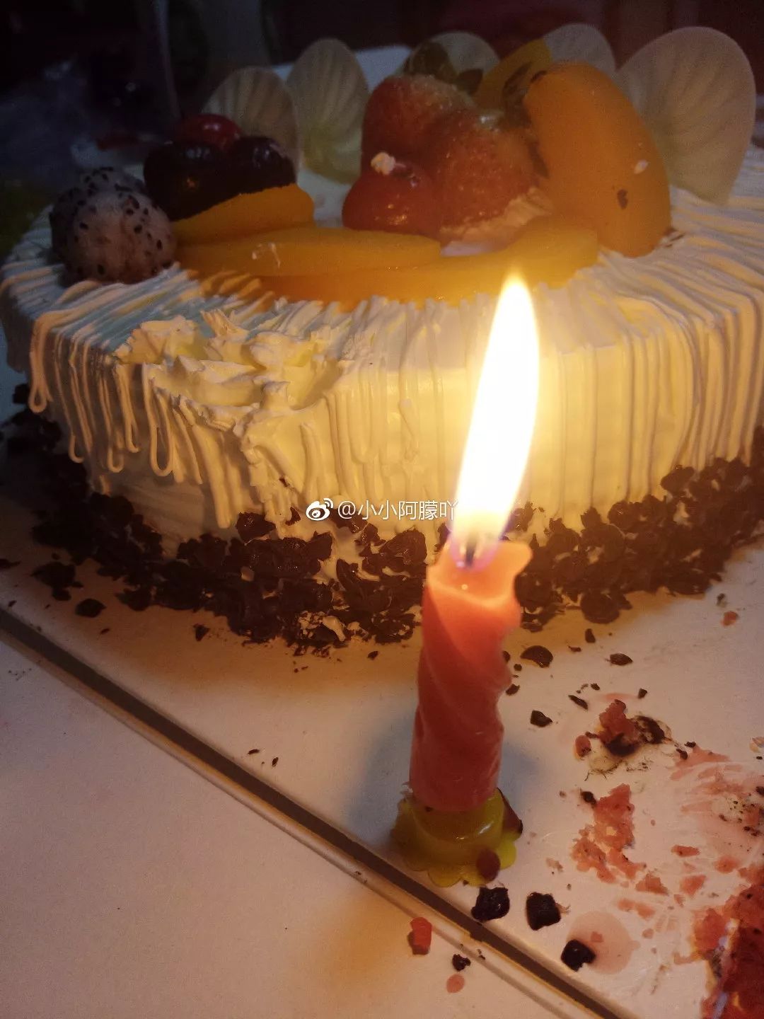 结果医生不在, 7 准备了一个大蛋糕,却只有自己一人过生日吹蜡烛, 8