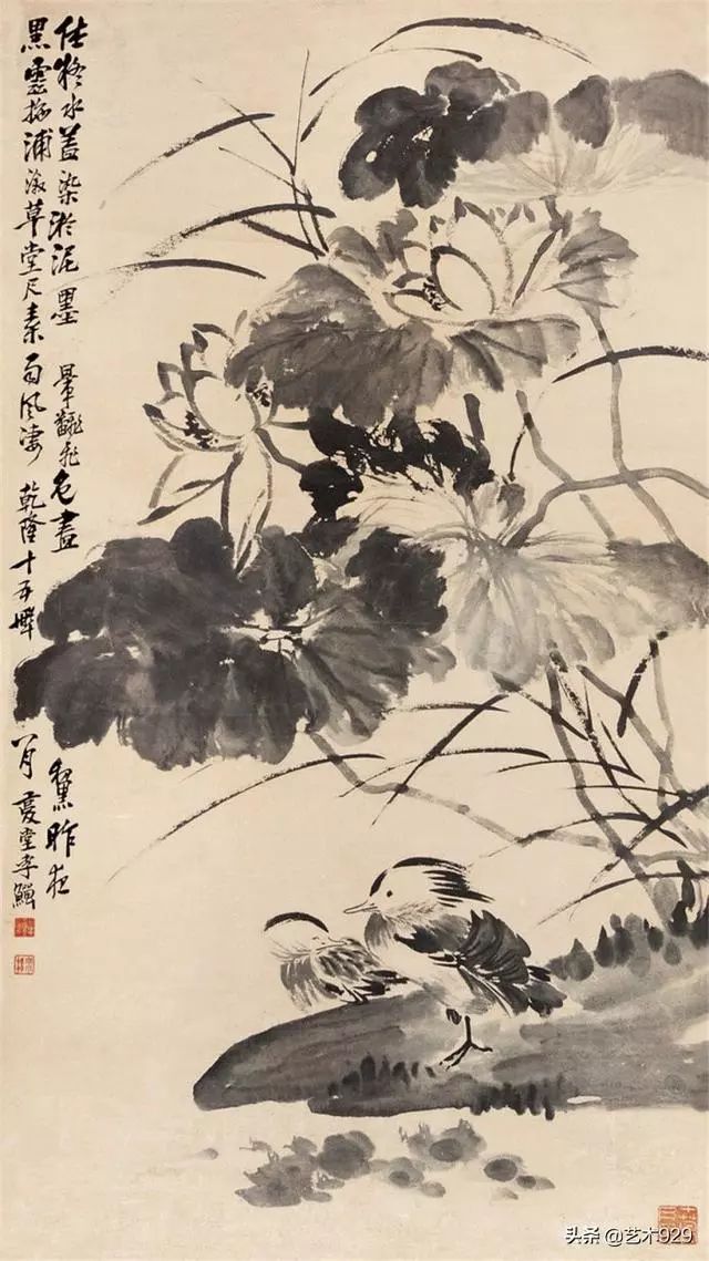 清代画家李鱓花鸟画欣赏