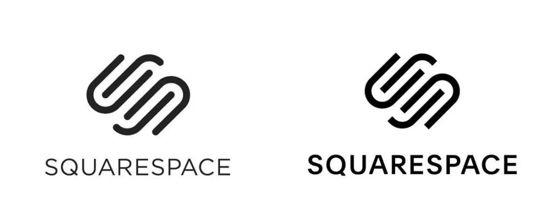 拥有14年历史,已融资近亿美元的网站制作平台squarespace的新版logo