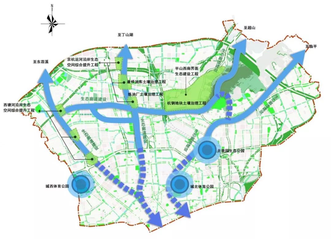 荟萃山水人文打造名城引擎丨杭州市大城北地区发展行动规划