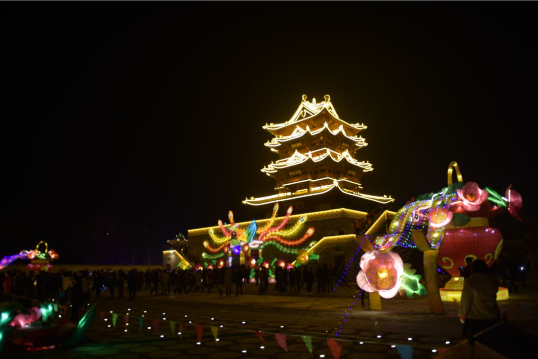 康辉国旅超值福利来了过大年看灯会就来郓城水浒好汉城