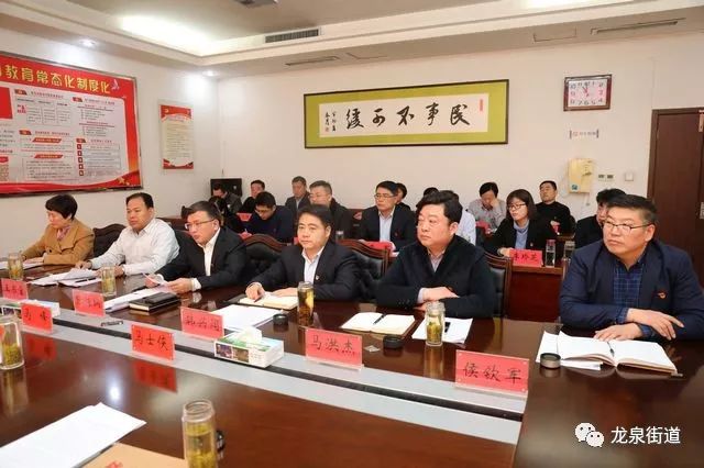 马峰参加指导龙泉街道2018年度党员领导