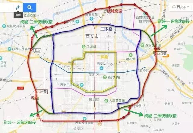 绕城改三环?西安将规划"六环十二射"道路体系!