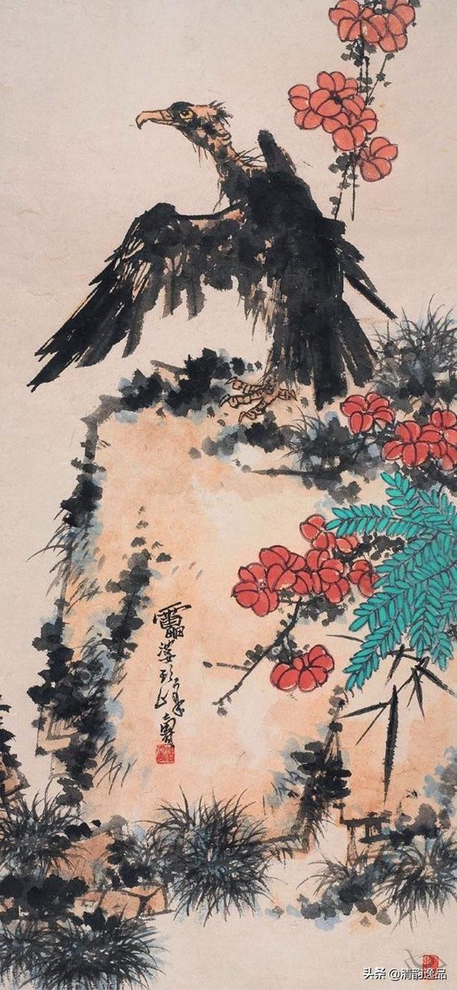 潘天寿《花鸟画》欣赏