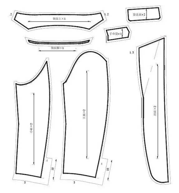 男西服成衣裁剪方法一般可采用成衣原型法,成衣基型法或比例制图法