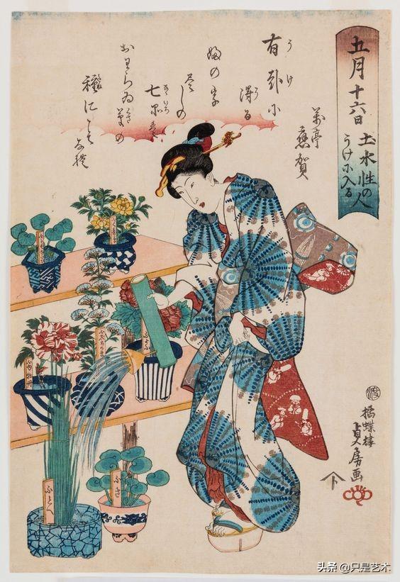 铃木春信的日本传统浮世绘