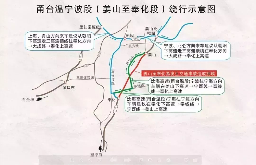 00至下午18:00之间将会出现流量高峰,甬台温高速台州方向塔珠岭隧道至