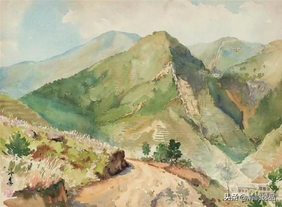 中国水彩画的开拓者——李咏森水彩画欣赏
