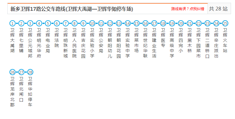 【建议收藏】卫辉公交车时刻表,路线图