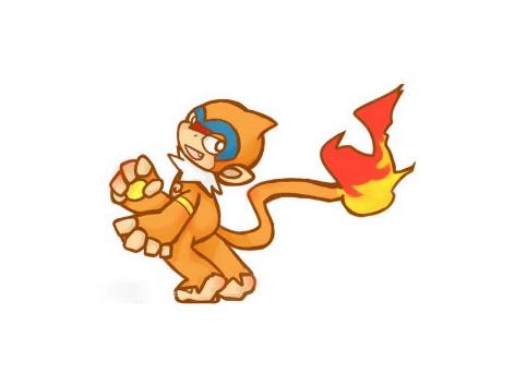 《精靈寶可夢》圖鑒391：能熟練控制尾巴火焰的精靈——猛火猴 遊戲 第3張