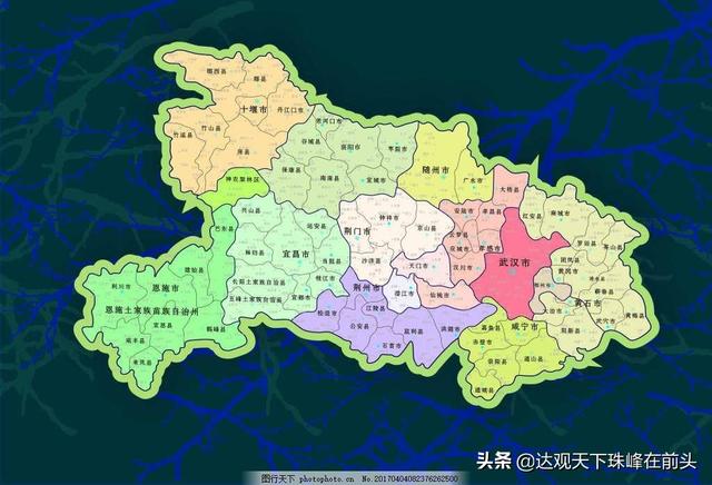看图: 湖北省地图图片